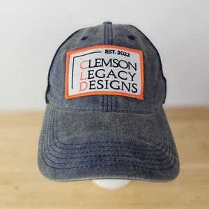 Clemson Legacy Designs Hat Mesh Snapback Adjustable Navy Blue‎ Orange